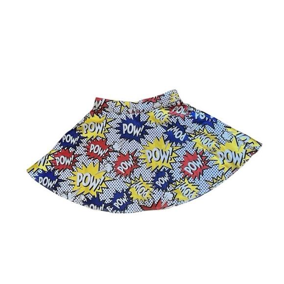 Y2k Comic Pop Art skater skirt - Picture 2 of 5